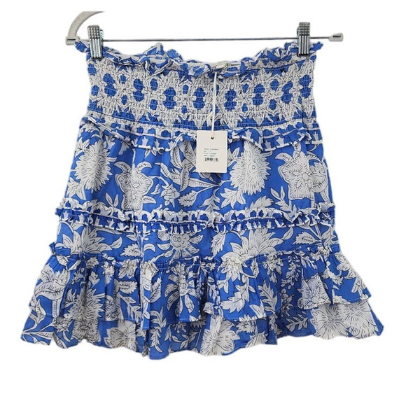 New NWT Jennifer & Grace Smocked Waist Tiered Skirt Large Style Style ct2364m - Picture 2 of 9